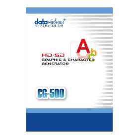 Datavideo CG-500 HD/SD Graphics & Character Generator