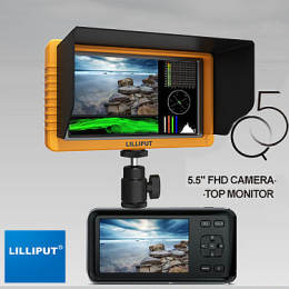 Lilliput Q5 5,5" Full HD IPS Monitor 3G SDI & HDMI i/o