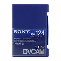 Sony DVCAM PDV-124N/3 124 perces kazetta - bővebben