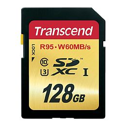 Transcend 128GB SDXC UHS-I U3 Memóriakártya