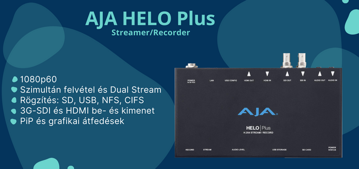 AJA HELO Plus Streamer/Recorder