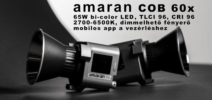 Amaran COB-60x ultra-kompakt 65W-os LED lámpa