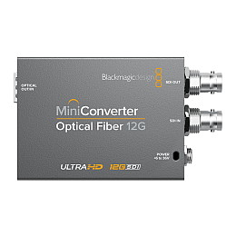 Blackmagic Design Mini Konverter Optical Fiber 12G-SDI hátulról - nagyobb kép