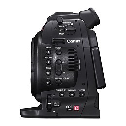Canon C100 Oldalsó Nézet - nagyobb kép