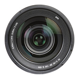 Sony FE PZ 28-135 mm F4 G OSS objektív szemből - nagyobb kép