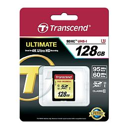 Transcend 128GB SDXC SDXC UHS-I U3 Kártya - nagyobb kép