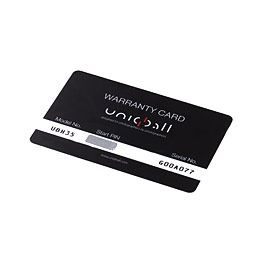 UniqBall UBH35 Gömbfej garanciakártya
